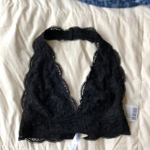 lace halter bra